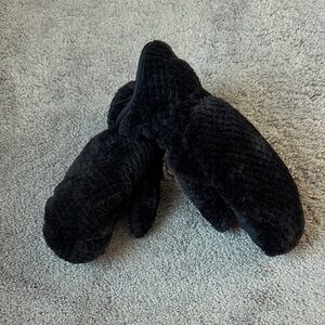 Swiss Tech Black Fleece Thermal Winter Mittens SIZE L/XL